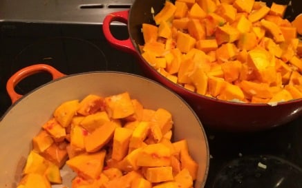 stor portion græskarsuppe