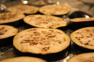 sprødstegt aubergine