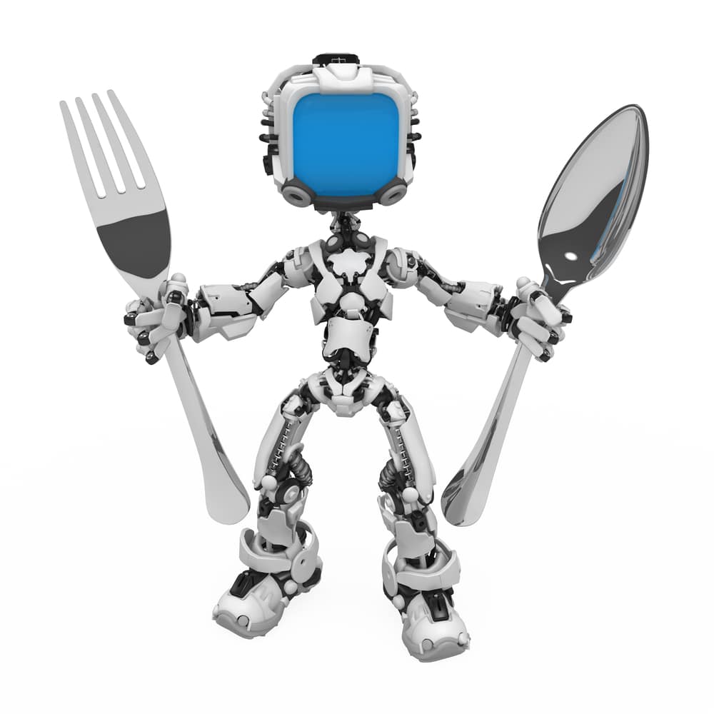 Robot med bestik