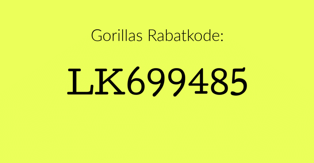 gorillas rabatkode