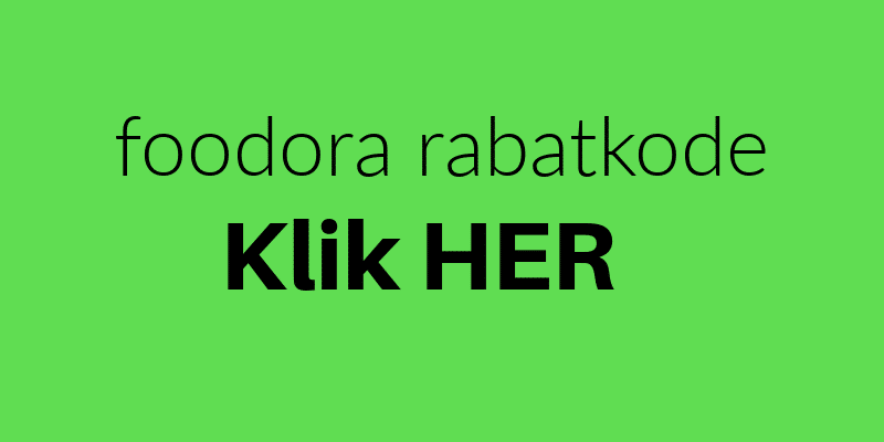 foodora rabatkode