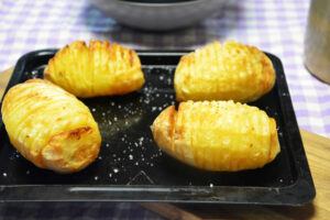 hasselback-kartofler i airfryer