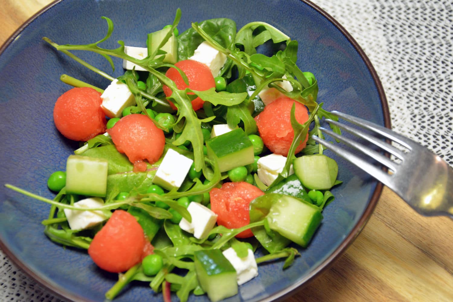 salat med vandmelon