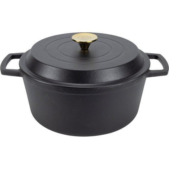 Mareld Støbejernsgryde 5 liter, mat sort — 349 kr.
