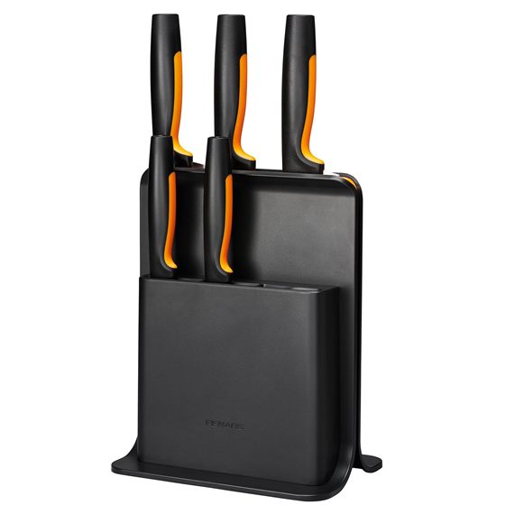 Fiskars Functional Form knivblok med 5 knive, plast — 459 kr.