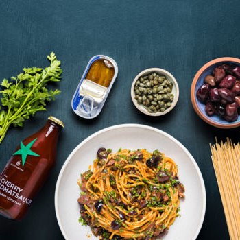 Spaghetti alla puttanesca fra Aarstiderne