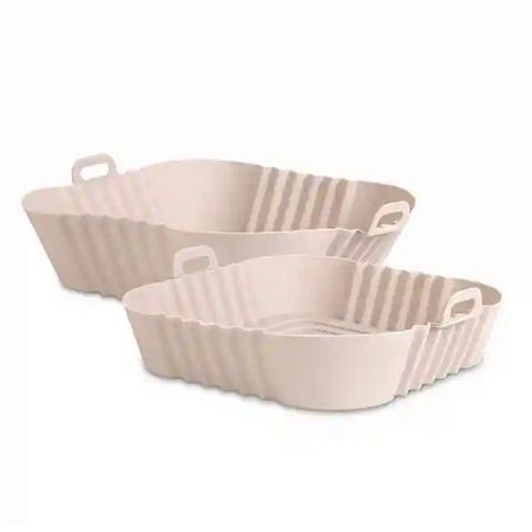 Airfryer-silikoneforme 18 × 18 + 21 × 21 cm, 2 stk.